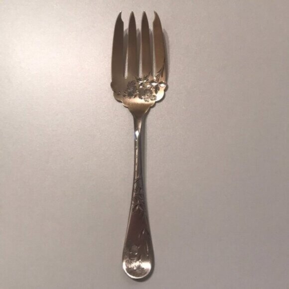 ✨🍴 Vintage A. W. Greely Sterling Silver ForkFloral Design6” L x 1.25” W
